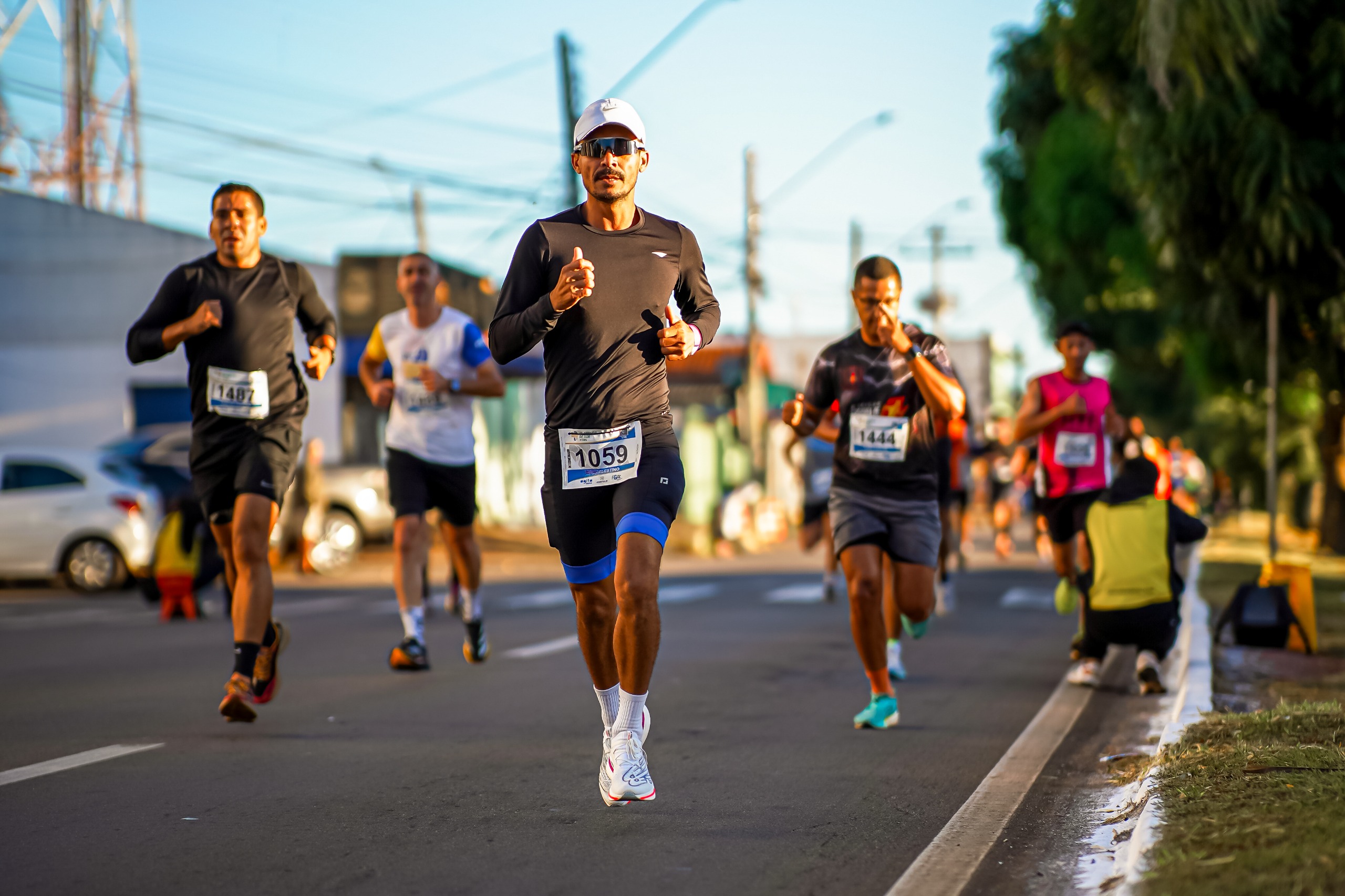 Corredores em prova de rua